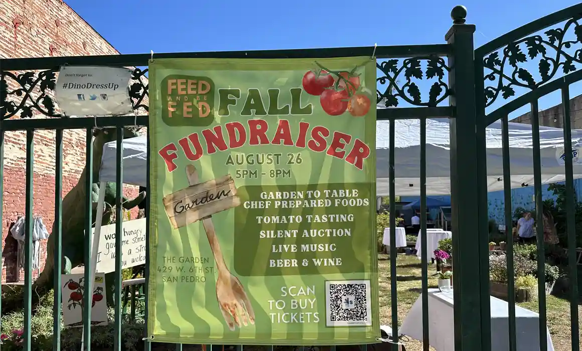 Fall fundraiser banner at the Feed and Be Fed