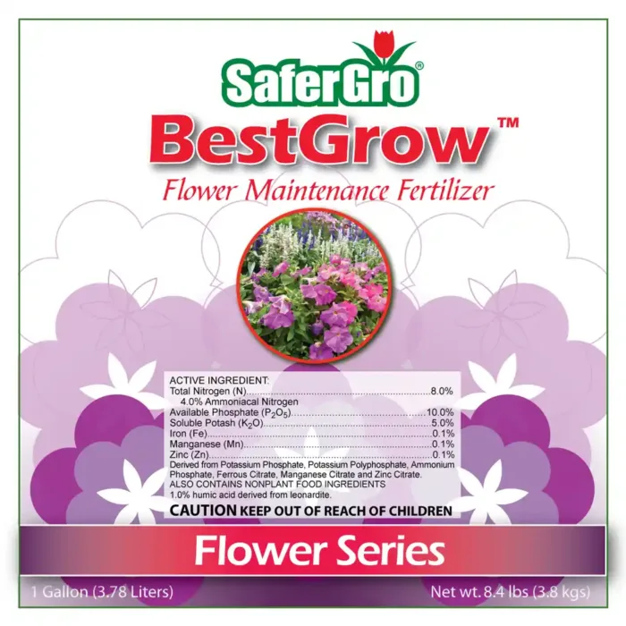 Best Grow 8-10-5 fertilizer label guaranteed analysis