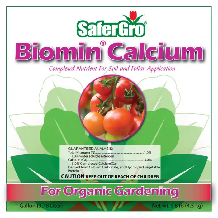 Biomin Calckum organic calcium label guaranteed analysis