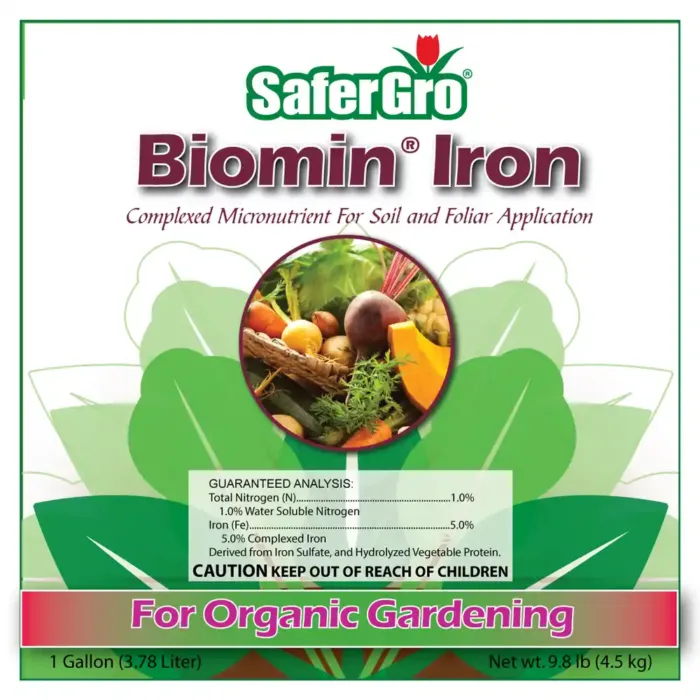 Biomin Iron organic iron label guaranteed analysis