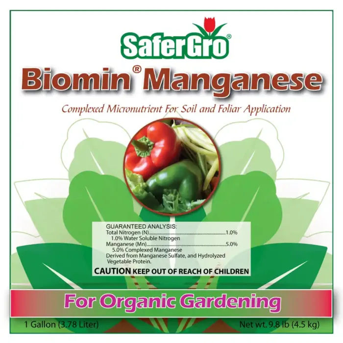 Biomin Manganese organic Mg label guaranteed analysis