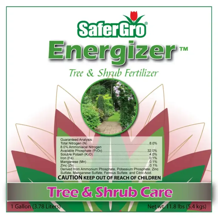 Energizer 8-32-4 liquid fertilizer label guaranteed analysis