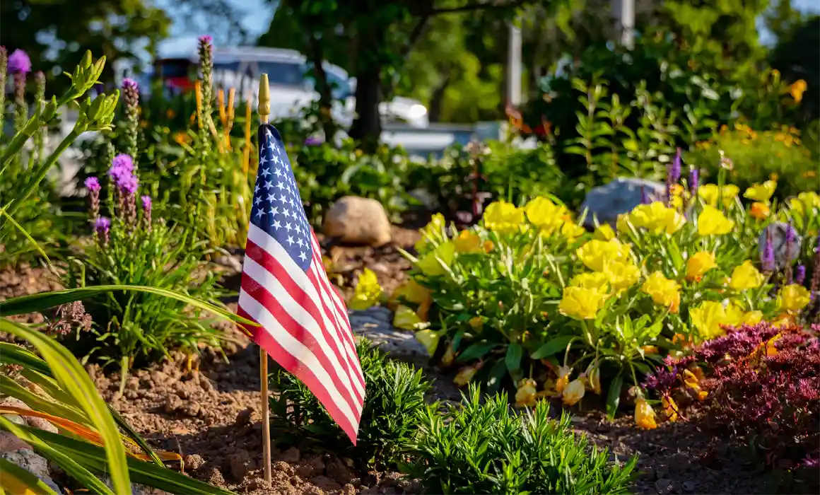 Celebrate the 4th of July in garden
